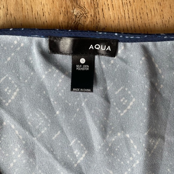 Aqua Navy Blue Boho Wide Leg Jumpsuit Women’s Size Small Flutter Sleeve - Picture 4 of 5